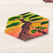 Türkis-Dämmerung Untersetzer (angewinkelt)