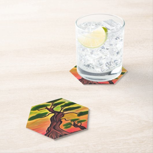 Türkis-Dämmerung Untersetzer (Vor Ort)