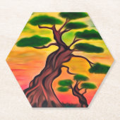 Türkis-Dämmerung Untersetzer (Vorderseite)