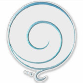 Türkis Dankbarkeit  Aufkleber (Vorderseite)