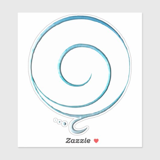 Türkis Dankbarkeit  Aufkleber (Blatt)