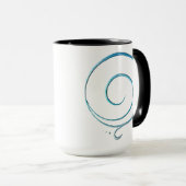 Türkis Dankbarkeit Tasse (VorderseiteRechts)