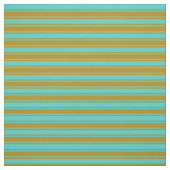 Türkis & Dark Goldenrod Linien Stoff (Muster)