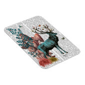 Türkis Dei im Pilzwald Magnet (Rechte Seite)