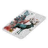 Türkis Dei im Pilzwald Magnet (Linke Seite)