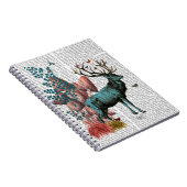 Türkis Dei im Pilzwald Notizblock (Rechte Seite)