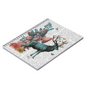 Türkis Dei im Pilzwald Notizblock (Linke Seite)