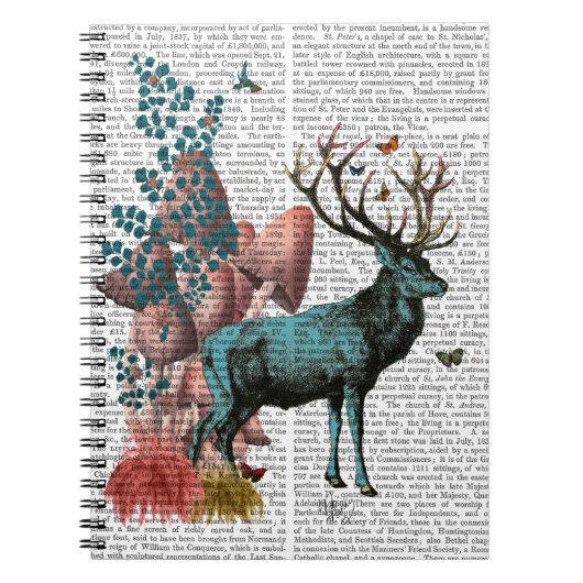 Türkis Dei im Pilzwald Notizblock (Vorderseite)