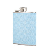 Türkis-Diamant-Muster-Flasche Flachmann (Links)