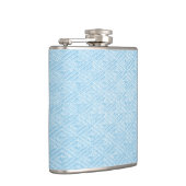 Türkis-Diamant-Muster-Flasche Flachmann (Rechts)