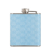 Türkis-Diamant-Muster-Flasche Flachmann (Rückseite)