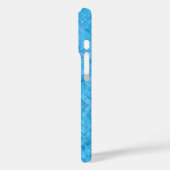 Türkis Diamond Metallic Design Case-Mate iPhone Hülle (Rückseite / Links)