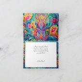 Türkis Diwali Dreamscape Feiertagskarte (Innenseite)