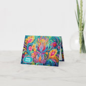 Türkis Diwali Dreamscape Feiertagskarte (Vorderseite)