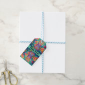 Türkis Diwali Dreamscape Geschenkanhänger (Mit Garn)