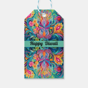 Türkis Diwali Dreamscape Geschenkanhänger