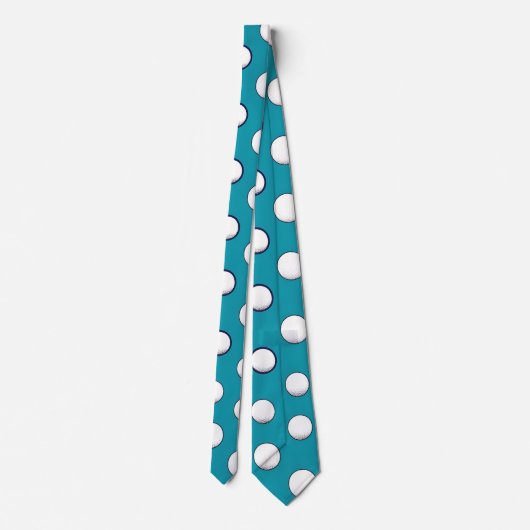 Türkis Dotted Mens Neck Tie Krawatte (Rückseite)