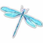 Türkis Dragonfly Custom - Vinyl Sticker schneiden (Vorderseite)