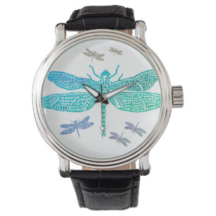 Türkis Dragonfly Watch Armbanduhr