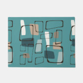 Türkis Eames Art Fußmatte (Vorderseite)