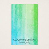 Türkis Earring Necklace Juwelier Display Card (Vorderseite)