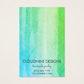 Türkis Earring Necklace Juwelier Display Card (Rückseite)