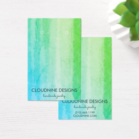 Türkis Earring Necklace Juwelier Display Card (Schreibtisch)