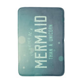 Türkis eher eine Meerjungfrau als ein Einhorn Funn Badematte (Vorderseite Vertikal)