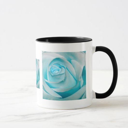 Türkis-Eis-Rose Tasse (Rechts)