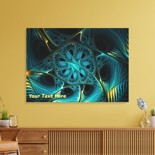 Türkis Electric Leinwanddruck (Insitu (Wohnzimmer))