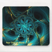 Türkis Elektrisch Mousepad (Vorne)