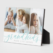 Türkis | Enkelkinder machen Life Grand 3 Foto Coll Fotoplatte (Seite)