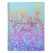 Türkis Fantasy Butterfly Notizblock (Vorderseite)