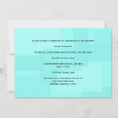 Türkis-Farbblock-Abschluss-Mitteilung Einladung (Rückseite)