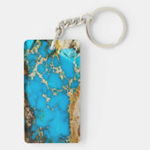 Türkis-Felsen 1 Schlüsselanhänger (Rückseite)