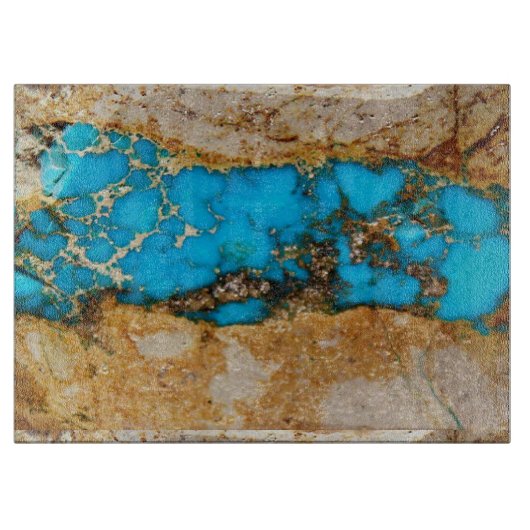 Türkis-Felsen 1 Schneidebrett (Vorderseite)