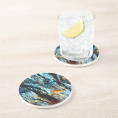 Türkis-Felsen Untersetzer (Seite)