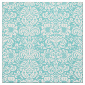 Türkis Floral Damask Stoff (Muster)