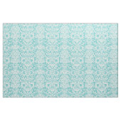 Türkis Floral Damask Stoff (Fat Quarter (45,7 x 55,9 cm))