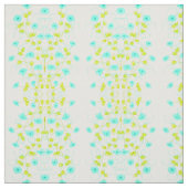 Türkis Floral Designer Stoff (Muster)