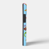 Türkis floral iPhone / iPad Fall Case-Mate iPhone Hülle (Rückseite / Rechts)