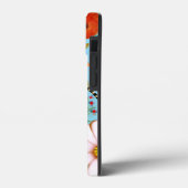 Türkis floral iPhone / iPad Fall Case-Mate iPhone Hülle (Rückseite / Links)