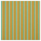 Türkis, Forest Green, Grau & Dark Goldenrod Stoff (Muster)