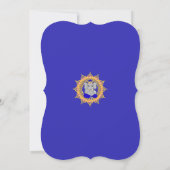 Türkis Ganesh Birthday 5" x 7 Einladungskarte Einladung (Rückseite)