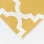 Türkis-Gelb-Monogramm | Fleece Blanket (Ecke)