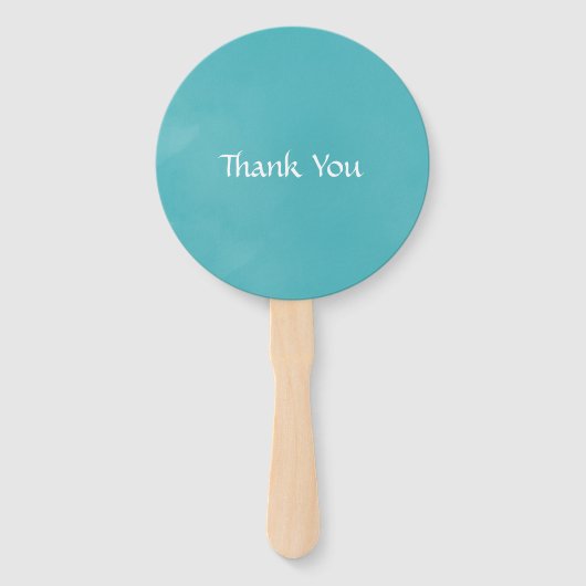 Türkis, Gelb und Rosa Blumenzehen Fächer (Rückseite)