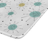 Türkis-Gelbe Franziskanische Sternexplosion Mitte  Schneidebrett (Ecke)