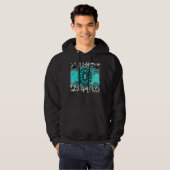 Türkis Gemstone Cowhide Leopard Western Souther Hoodie (Vorne ganz)
