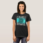 Türkis Gemstone Cowhide Leopard Western Souther T-Shirt (Vorne ganz)
