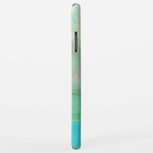 Türkis Gemstone Wasserfarbe Geode Case-Mate iPhone Hülle (Hinten/Rechts)